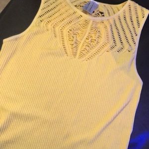 A Beautiful yellow shirt/crop top